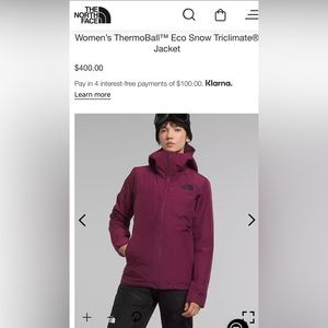 North Face 2021 Triclimate ski jacket